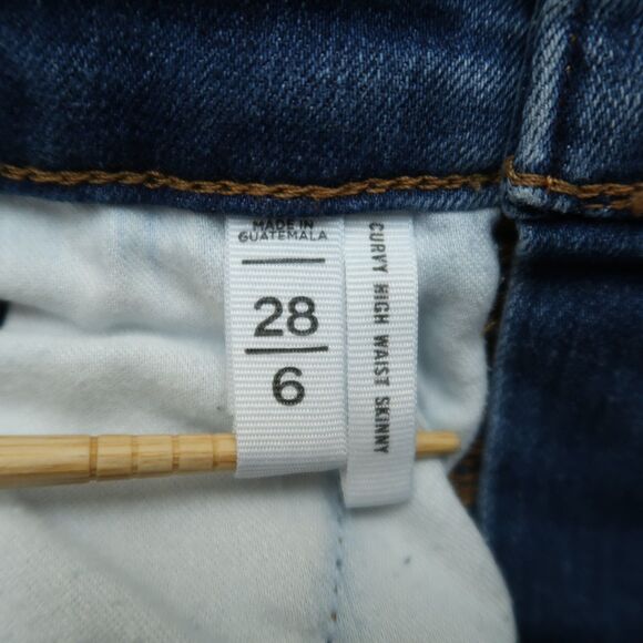 Loft Jeans Women's Size 6/28 Blue High-Waist Curvy Skinny Denim Pants 27" Inseam - Picture 9 of 16